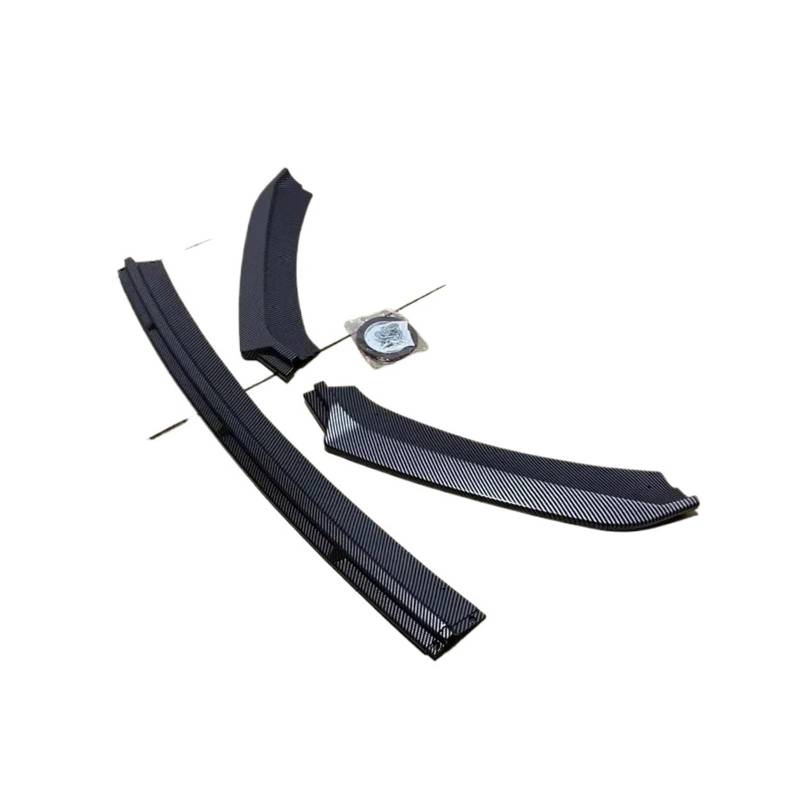 Stoßstange vorne Frontspoiler-Diffusorlippe Unterer Splitterschutz Karosserie-Kit Schwarz Glänzend Für Seat Für Leon 3 MK3 MK3.5 5F Für TDI Für TSI ST 2012 – 2018 2019 Autoteile Frontspoiler(Carbon Lo von Wnfmjqe