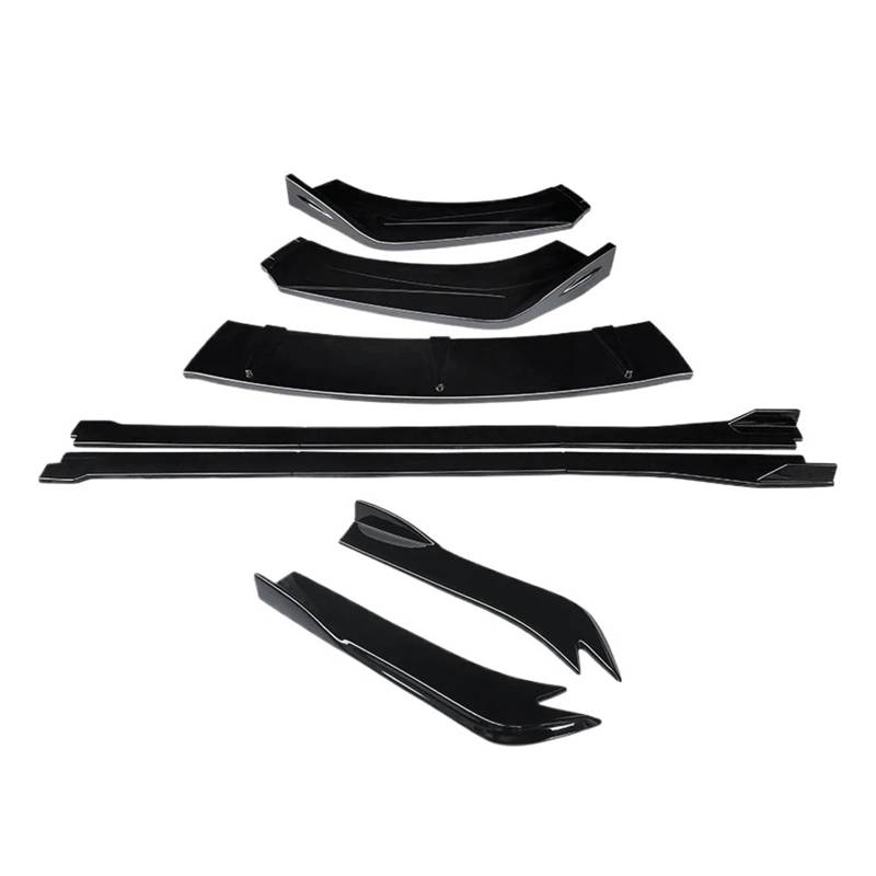 Stoßstange vorne Für A5 2017 2018 2019 2020 2021 2022 Autozubehör Frontstoßstange Splitter Lip Spoiler Seitenschweller Erweiterungen Heckwickelwinkel Haifischflossen Autoteile Frontspoiler(Two Gloss B von Wnfmjqe