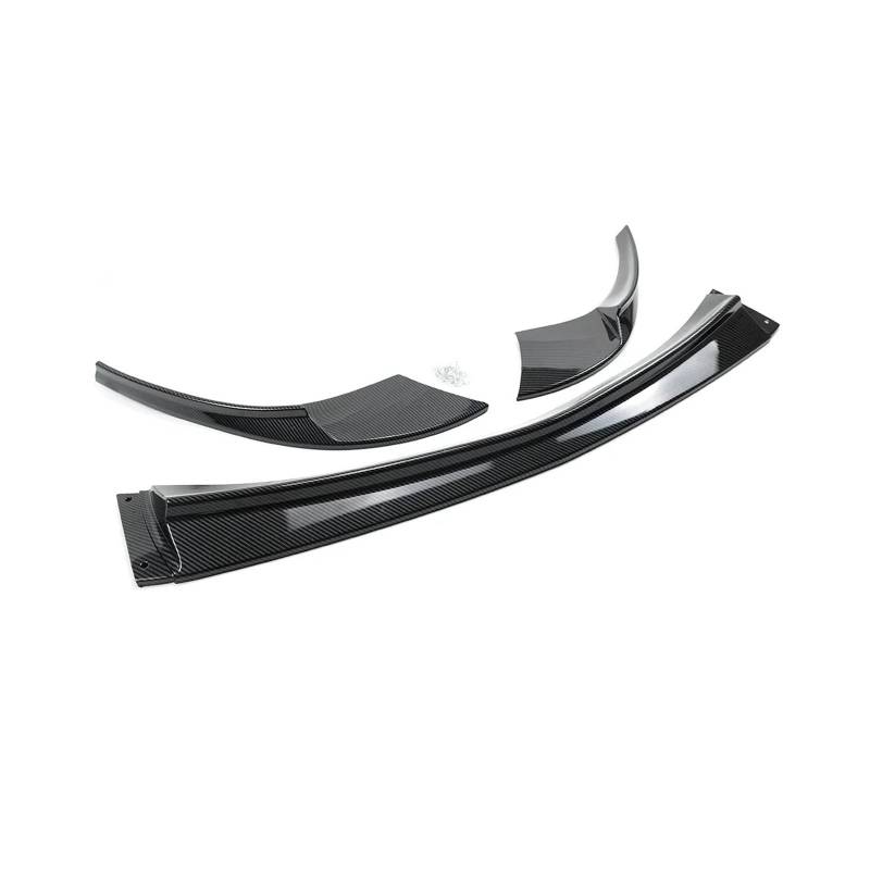 Stoßstange vorne Für Chevrolet Für Corvette C6 2005-2008 2009 2010 2011 2012 2013 Basismoll Frontstoßstange Lip Spoiler Splitter Seitenkörper Kit Verkleidungsschutz Autoteile Frontspoiler(Kohlefaser von Wnfmjqe