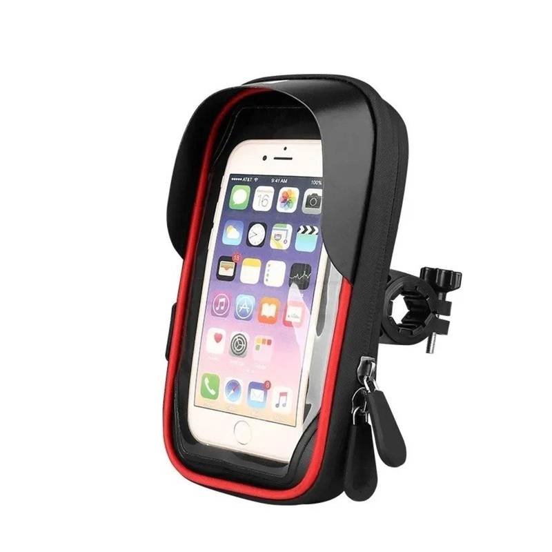 Universal Navigation Smartphone Halterung Für Alle Telefone Wasserdicht 360 ° Rotation Fahrrad Motorrad Front Rahmen Telefon Halter Einfach Handyhalterung Motorrad(Bicycle Red) von Wnfmjqe
