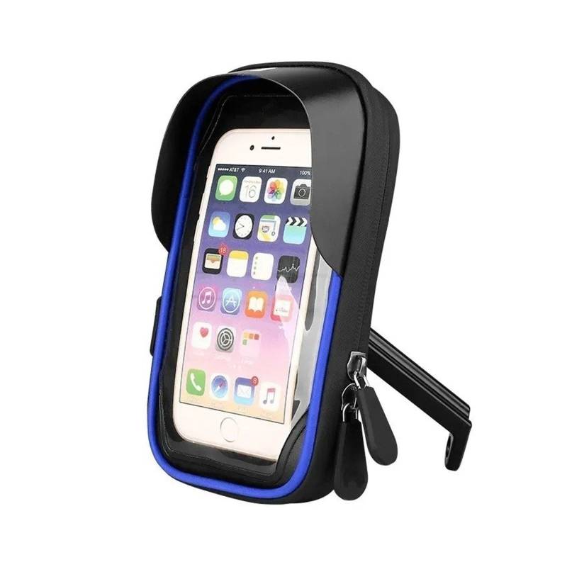 Universal Navigation Smartphone Halterung Für Alle Telefone Wasserdicht 360 ° Rotation Fahrrad Motorrad Front Rahmen Telefon Halter Einfach Handyhalterung Motorrad(Motorcycle Blue) von Wnfmjqe
