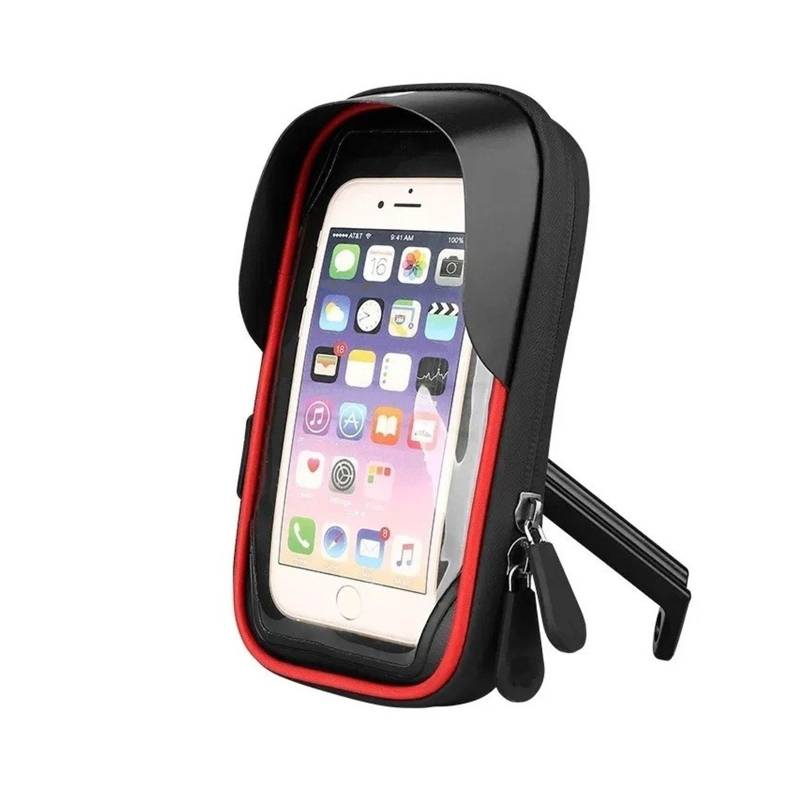 Universal Navigation Smartphone Halterung Für Alle Telefone Wasserdicht 360 ° Rotation Fahrrad Motorrad Front Rahmen Telefon Halter Einfach Handyhalterung Motorrad(Motorcycle Red) von Wnfmjqe