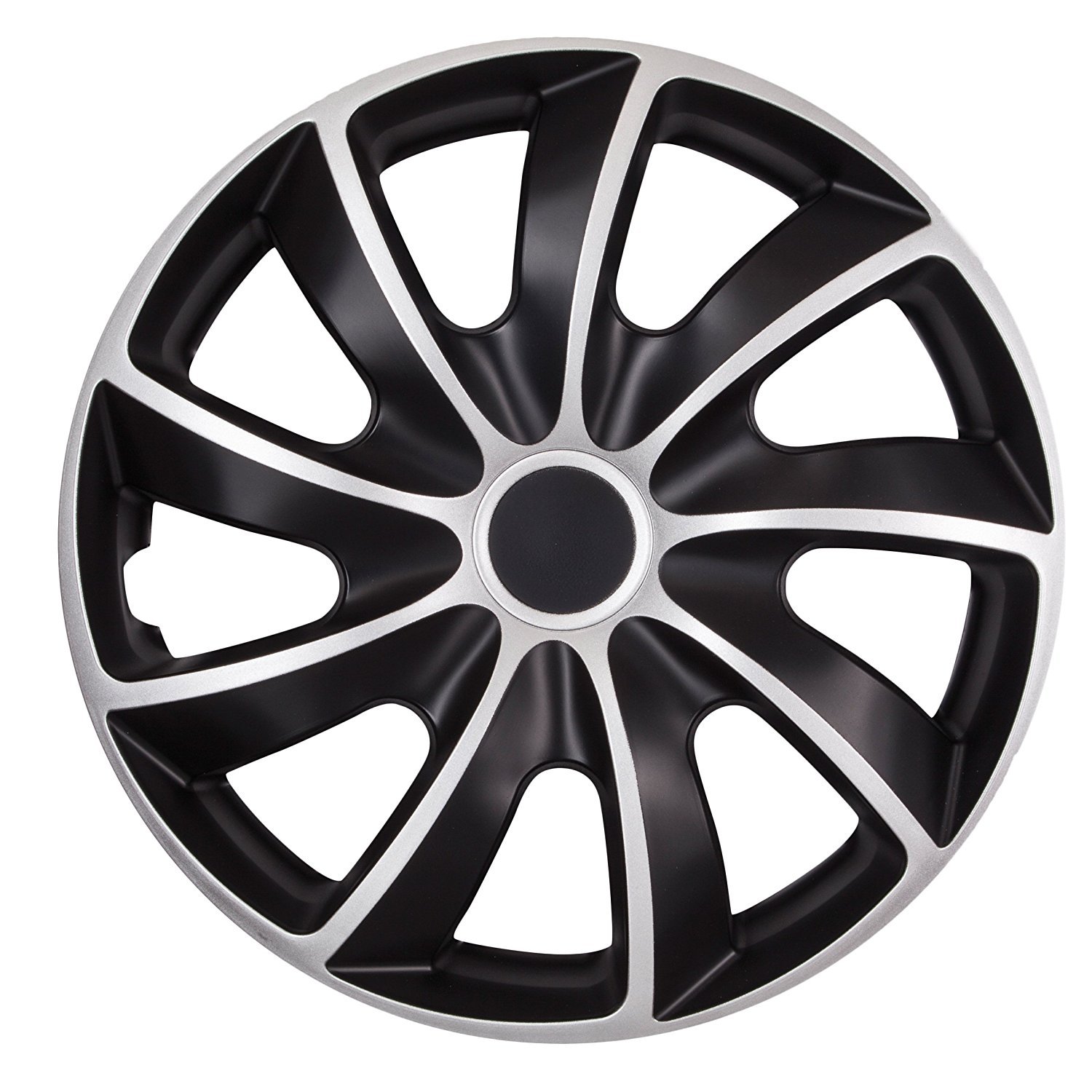 WoMa Kreativ Quad Bicolor Silber-schwarz 14 Zoll x 4 Radkappen 14 Radzierblenden Radblenden Satz Qualität WoMa Kreativ Quad Bicolor Silber-schwarz 14 Zoll x 4 Radkappen 14 Radzierblenden Radblenden Satz Qualität von WoMa Kreativ
