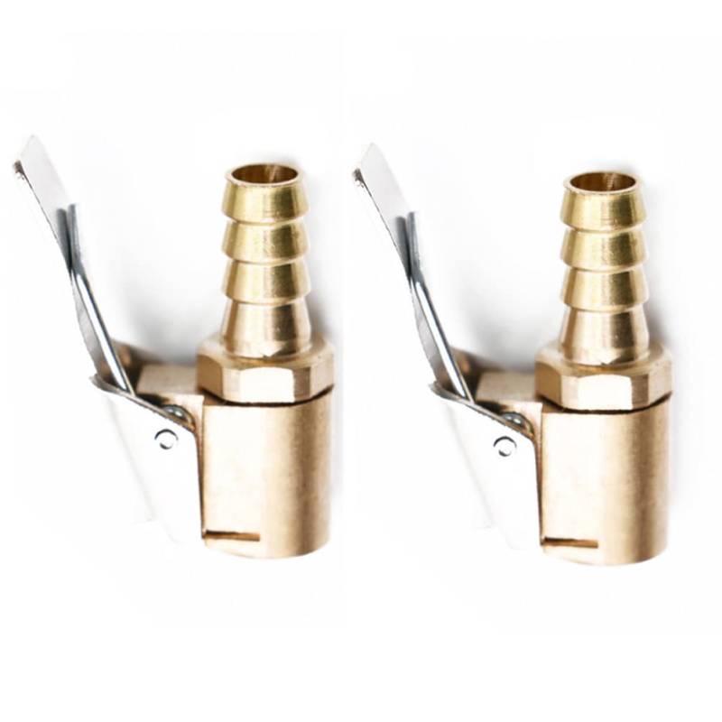 Woetwoat Autoventil Hebelstecker Air Chuck,Messing neu Reifenfüllnippel Ventilaufsatz Momentstecker Hebelstecker Auto Druckluft Ventilstecker für alle Reifenventile (Pagoda 8mm 2pcs) von Woetwoat