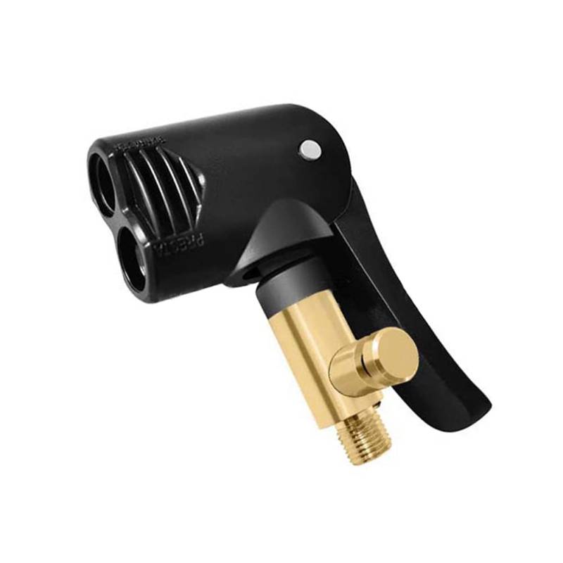 Autoventil Hebelstecker Autoventil Adapter,Auto Reifen Air Chuck Autoventil Hebelstecker Reifenventil Reifenluftfutter Luftpumpen Clip Gewindedüsen Ventil Anschluss Adapter (1 pcs, Deflatable) von Woetwoat