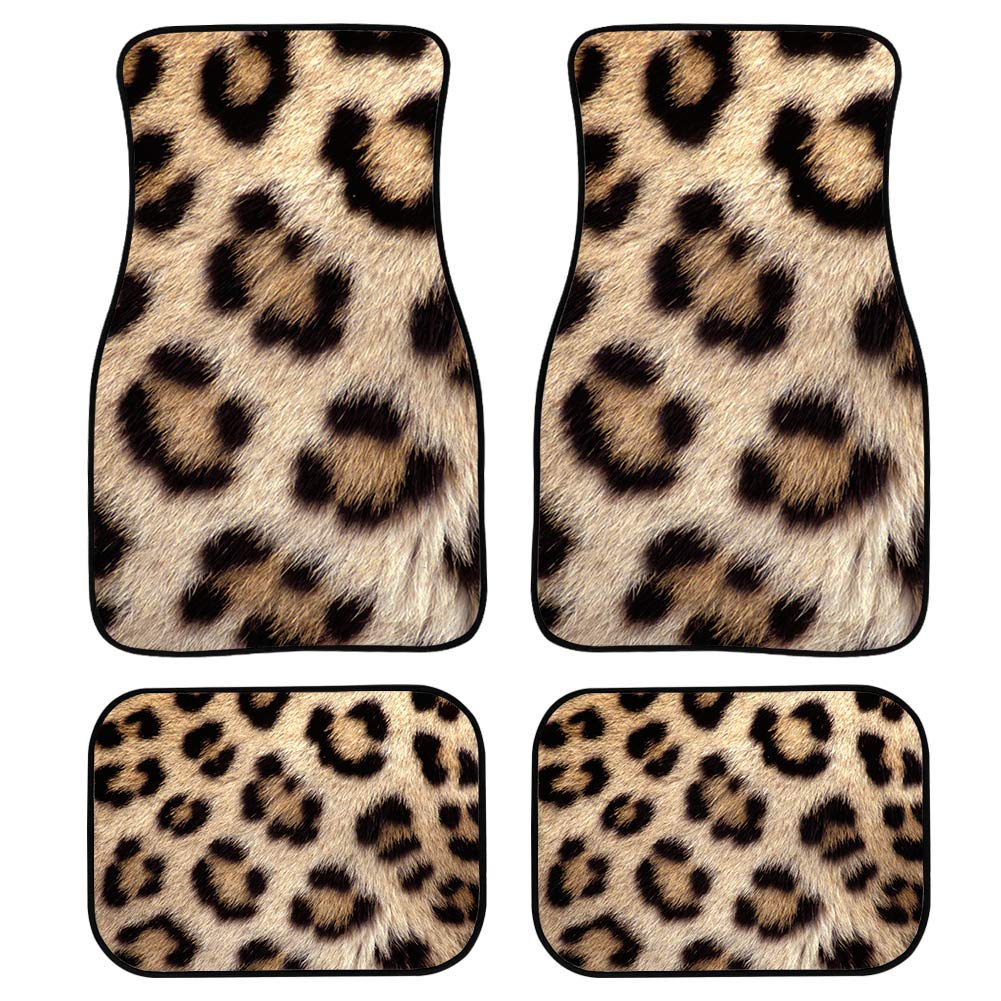 Woisttop Leopardenmuster Auto Bodenmatte Premium Qualität Teppich Fußmatten für Damen Herren Auto LKW 4 Stück für Auto vorne hinten Teppich Kissen Matte Woisttop Leopardenmuster Auto Bodenmatte Premium Qualität Teppich Fußmatten für Damen Herren Auto LKW 4 Stück für Auto vorne hinten Teppich Kissen Matte von Woisttop