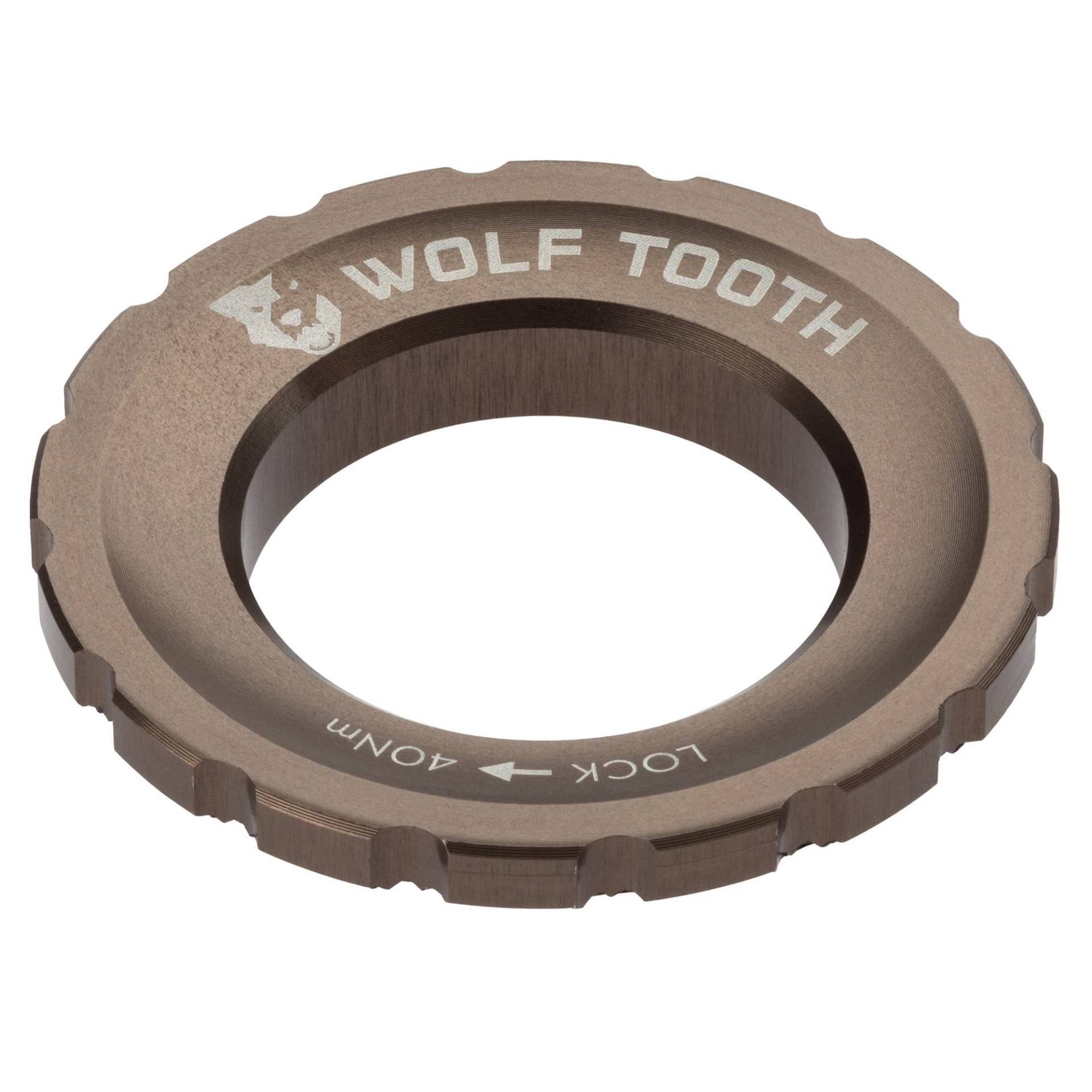 Wolf Tooth Components Centerlock Rotor Lockring - Limited Edition Espresso, Einheitsgröße von Wolf Tooth Components