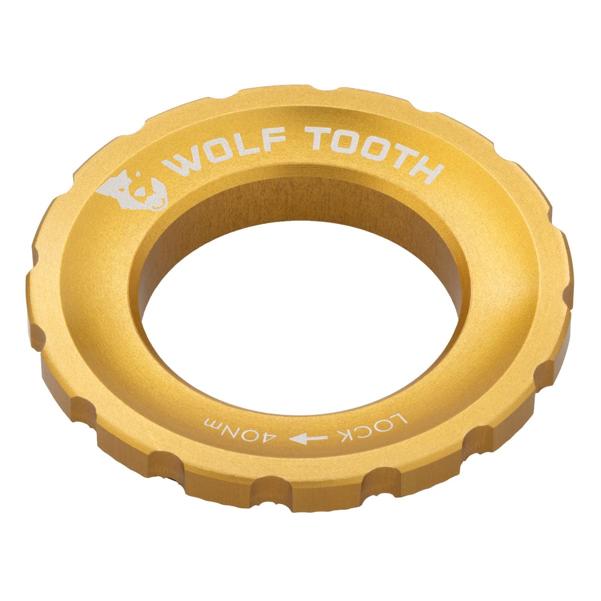 Wolf Tooth Centerlock Rotor Lockring Gold von Wolf Tooth