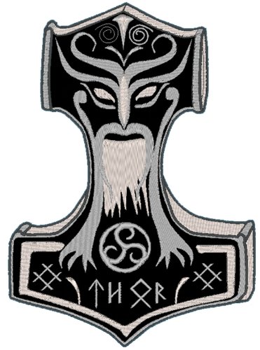 Aufnäher Thors Hammer "Mjölnir" in XXXL Aufnäher Thors Hammer "Mjölnir" in XXXL von Wolfszeit