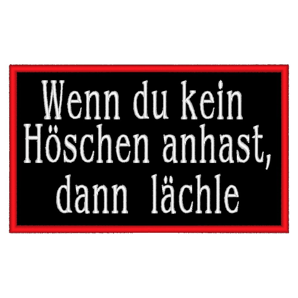 Spruchaufnäher Wenn du kein Höschen anhast, dann lächle - EIN rechteckiger Patch mit ca. 10x6cm Spruchaufnäher Wenn du kein Höschen anhast, dann lächle - EIN rechteckiger Patch mit ca. 10x6cm von Wolfszeit