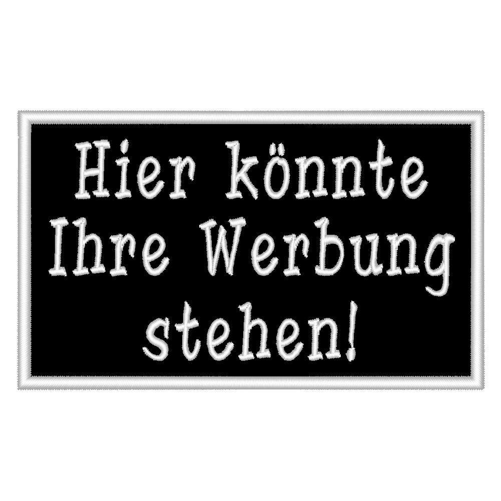 Wolfszeit Spruchaufnäher Hier könnte Ihre Werbung Stehen! - EIN rechteckiger Patch mit ca. 10x6cm Wolfszeit Spruchaufnäher Hier könnte Ihre Werbung Stehen! - EIN rechteckiger Patch mit ca. 10x6cm von Wolfszeit