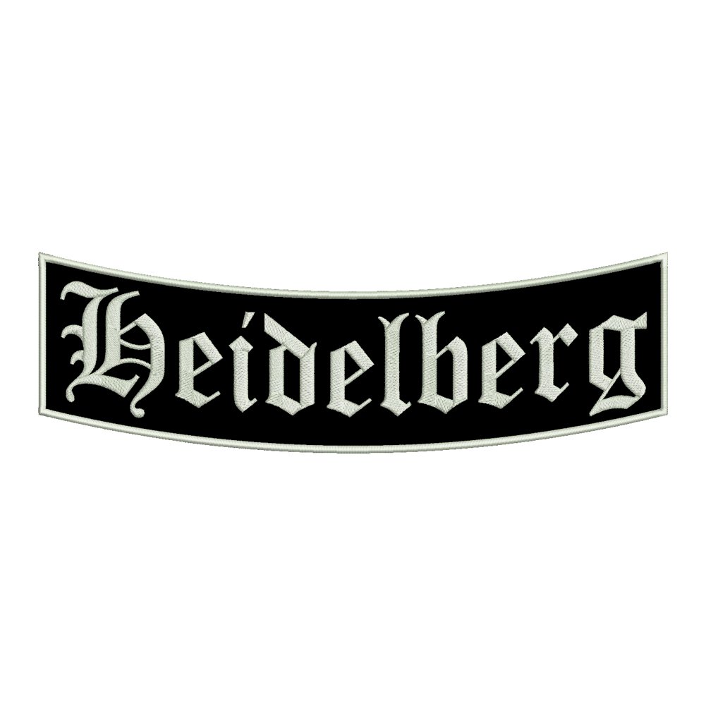 smartoutdoor Aufnäher Heidelberg - EIN unterer Bogen B1 mit ca. 35x11cm - Stadtname - Städtepatch smartoutdoor Aufnäher Heidelberg - EIN unterer Bogen B1 mit ca. 35x11cm - Stadtname - Städtepatch von Wolfszeit