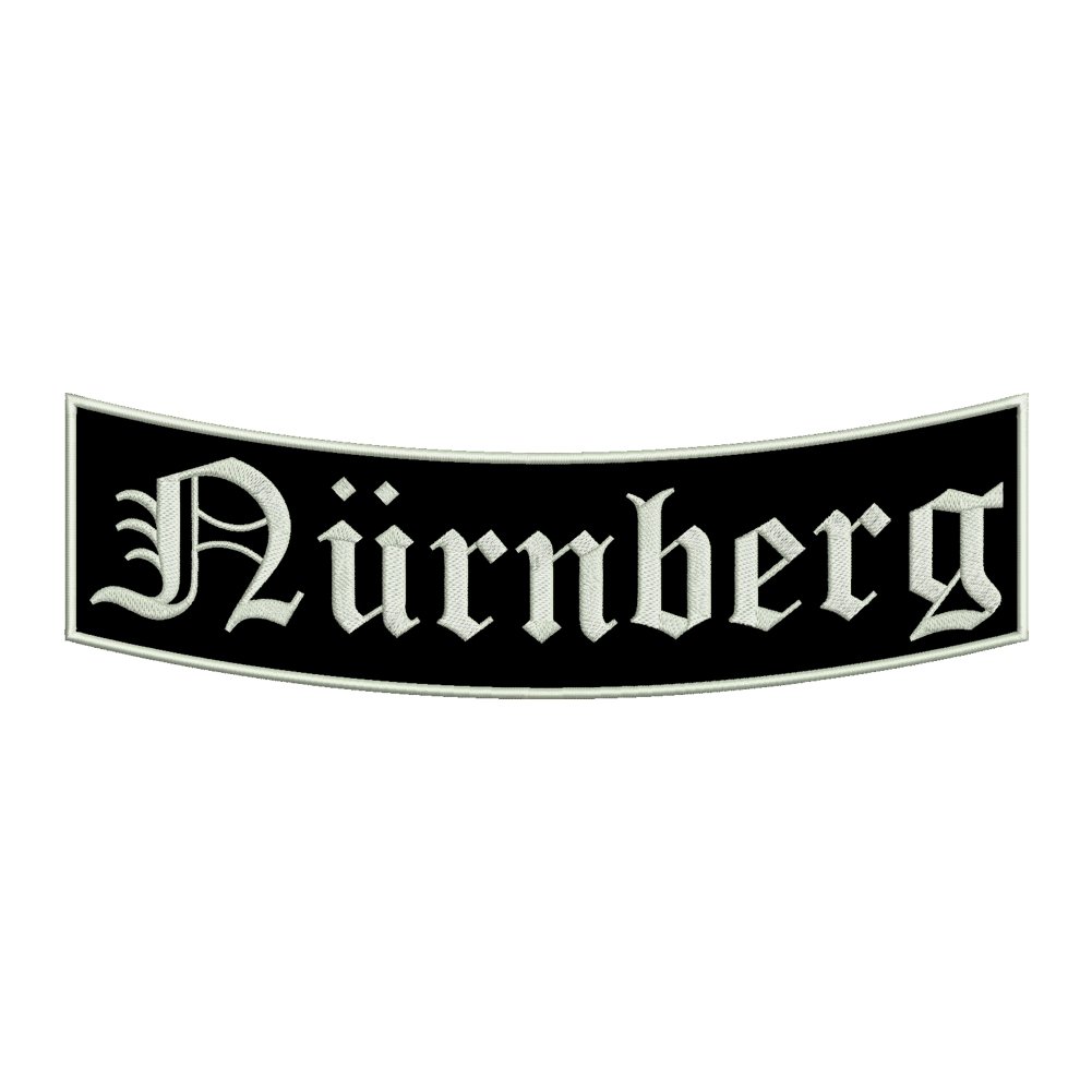 smartoutdoor Aufnäher Nürnberg - EIN unterer Bogen B1 mit ca. 35x11cm - Stadtname - Städtepatch smartoutdoor Aufnäher Nürnberg - EIN unterer Bogen B1 mit ca. 35x11cm - Stadtname - Städtepatch von Wolfszeit