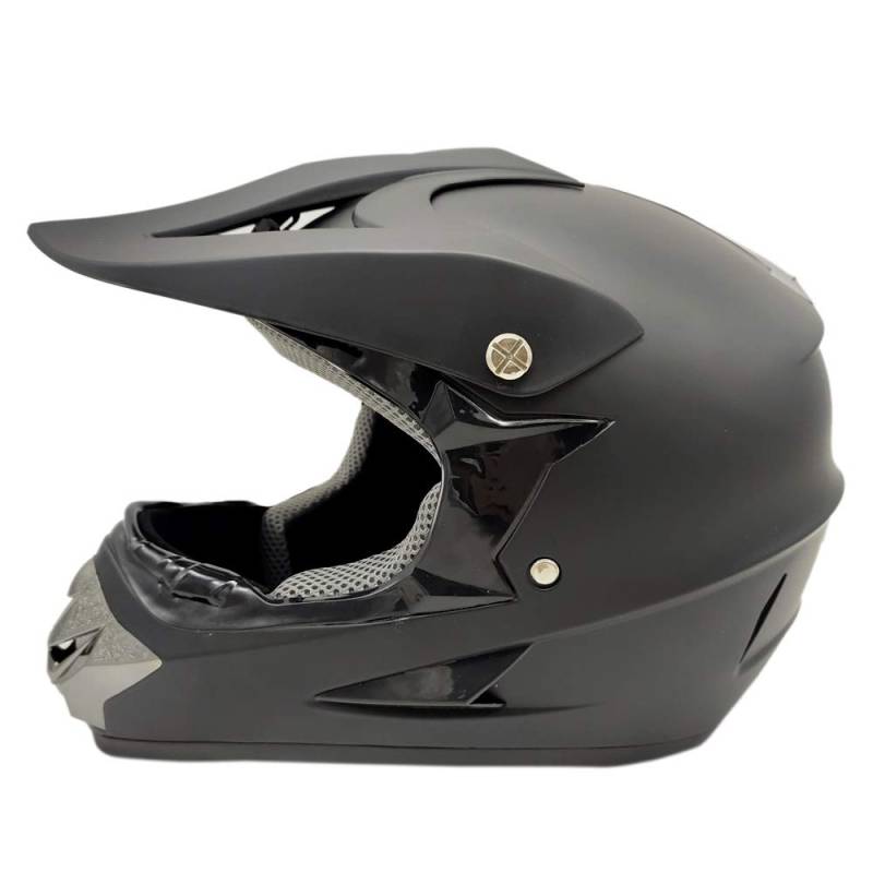 Woljay Cross Motoradhelme Motocross Helm ATV BMX Erwachsene (XL, Matt-schwarz) von Woljay