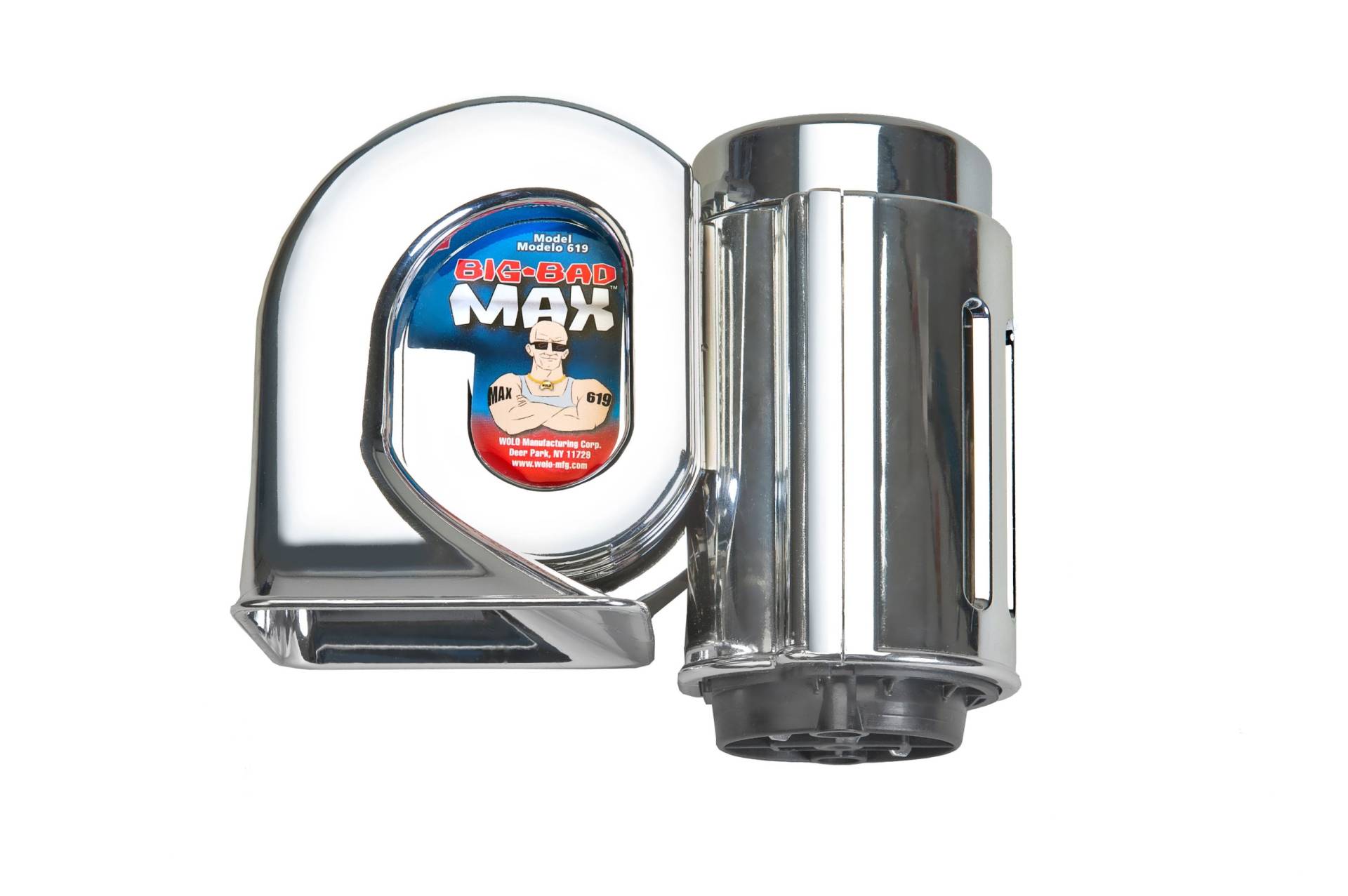 Wolo (719 Big Bad Max Chrom Air Horn – 12 Volt Wolo (719 Big Bad Max Chrom Air Horn – 12 Volt von Wolo