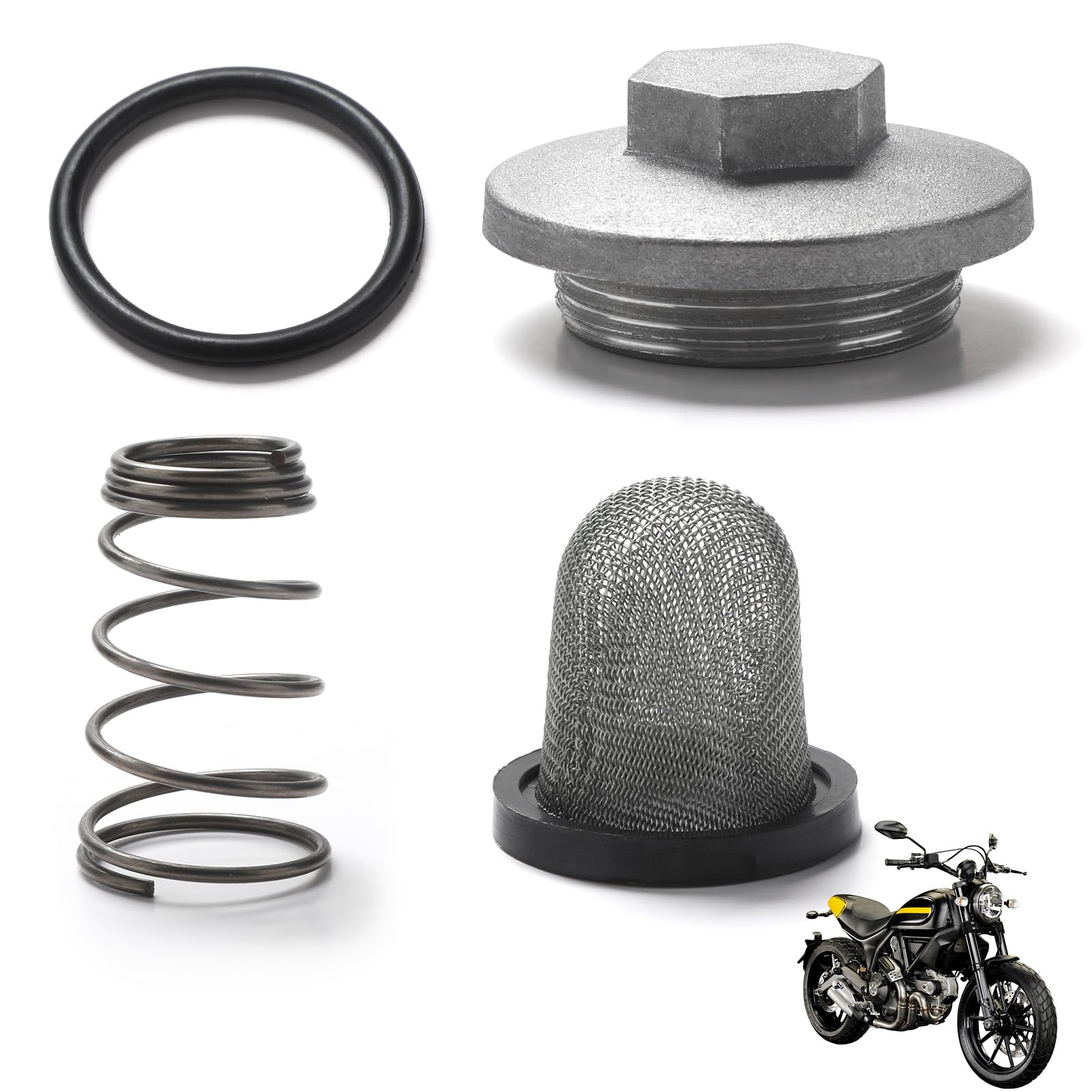 Wonvify Motorrad-Scooter Oil Drain Plug Set, Ölablassschrauben für Motorradmotoren Kompatibel mit GY6 50cc-150cc ATV Go Kart Moped, Motorrad Roller Ölablassschraubensatz Wonvify Motorrad-Scooter Oil Drain Plug Set, Ölablassschrauben für Motorradmotoren Kompatibel mit GY6 50cc-150cc ATV Go Kart Moped, Motorrad Roller Ölablassschraubensatz von Wonvify