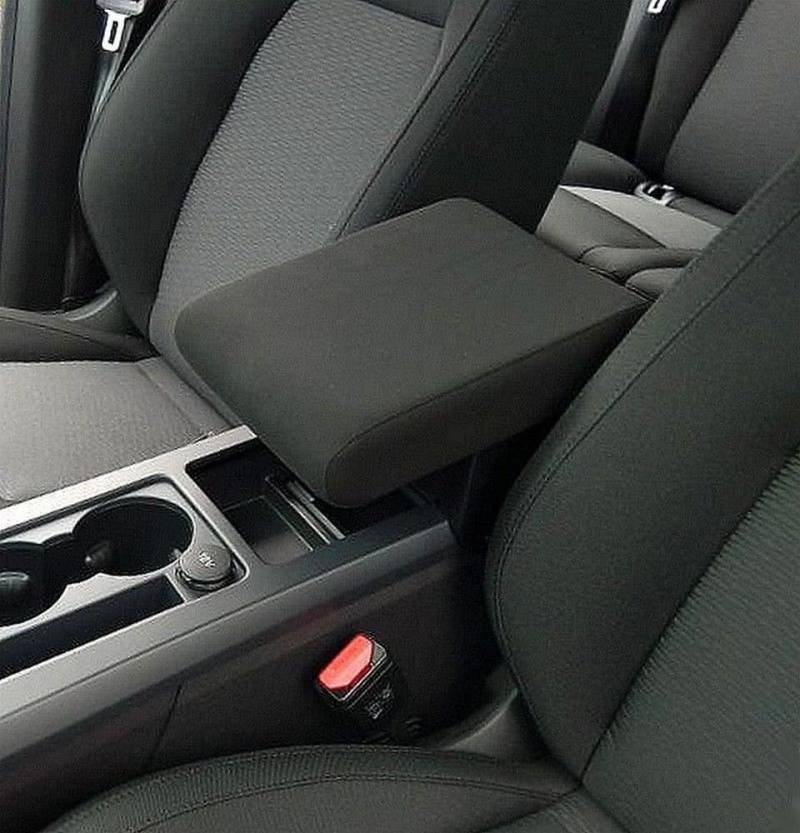 Armlehne kompatibel mit Discovery Sport längenverstellbar aus Automotive Stoff Farbe Schwarz von WOOD COMPANY