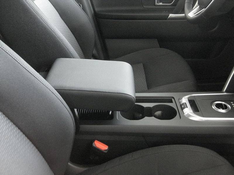 Armlehne kompatibel mit Discovery Sport längenverstellbar aus echtem Leder Farbe Schwarz von WOOD COMPANY