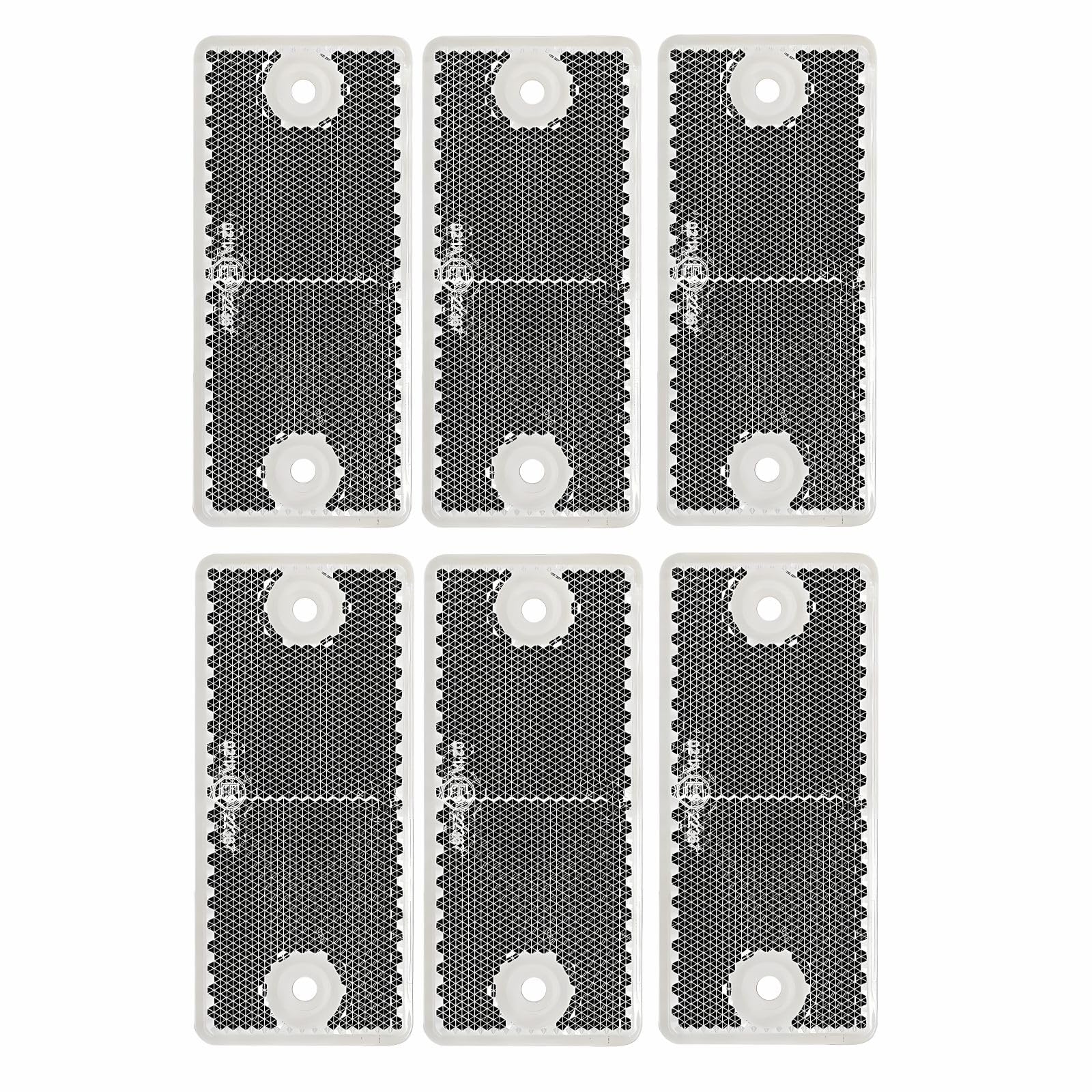 Woola 6er Weiß Rechteckig Reflektor,Größe 90 x 40mm E-Geprüft Rückstrahler,Katzenaugen Reflektoren für Anhänger Wohnwagen LKW Traktor Motorradzäune Türpfosten Woola 6er Weiß Rechteckig Reflektor,Größe 90 x 40mm E-Geprüft Rückstrahler,Katzenaugen Reflektoren für Anhänger Wohnwagen LKW Traktor Motorradzäune Türpfosten von Woola