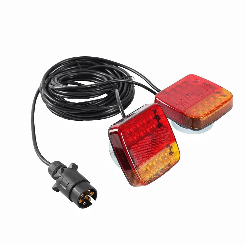 Woola LED Anhänger Beleuchtung Set, Rückleuchten 12V Rucklicht Mit Kabelsatz 7 Polig 7,5m, Für Landwirtschaft von Woola