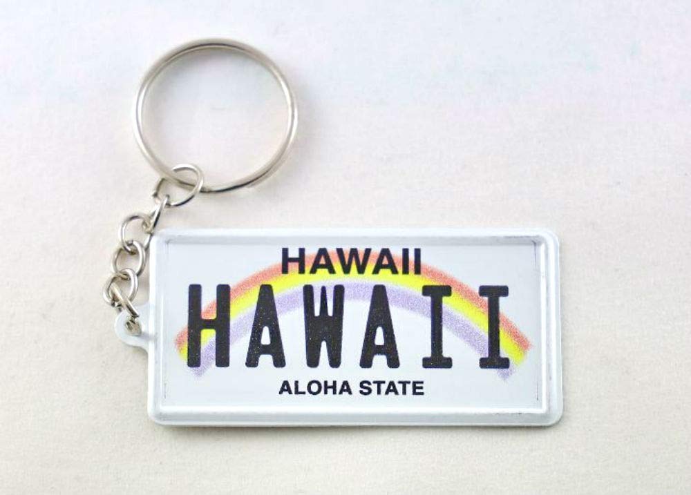 World By Shotglass Aluminium-Schlüsselanhänger Hawaii-Kennzeichen ultradünn rechteckig Souvenir 6,3 x 3,2 x 0,2 cm World By Shotglass Aluminium-Schlüsselanhänger Hawaii-Kennzeichen ultradünn rechteckig Souvenir 6,3 x 3,2 x 0,2 cm von World By Shotglass