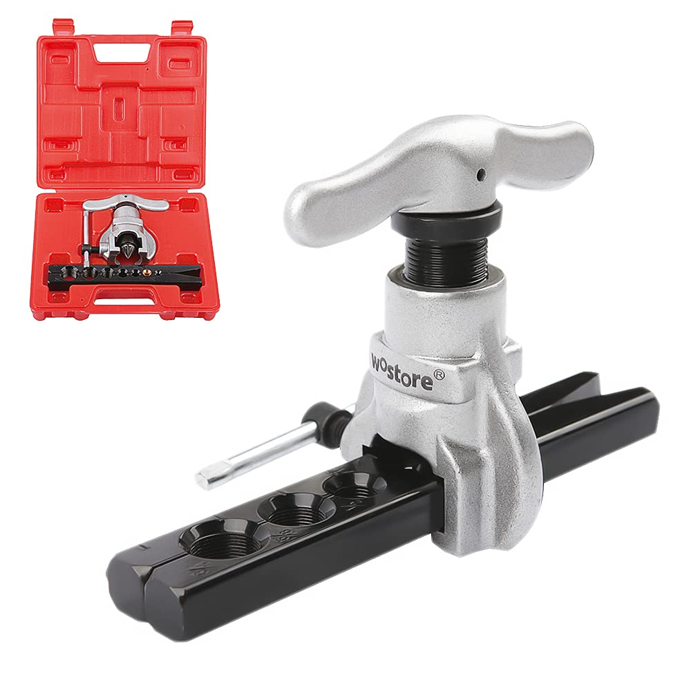 Wostore Exzenter-Bördelwerkzeug-Set, Rohr, Kältetechnik, 7 Stanzformen, 1,9 cm, Kupfer Wostore Exzenter-Bördelwerkzeug-Set, Rohr, Kältetechnik, 7 Stanzformen, 1,9 cm, Kupfer von Wostore