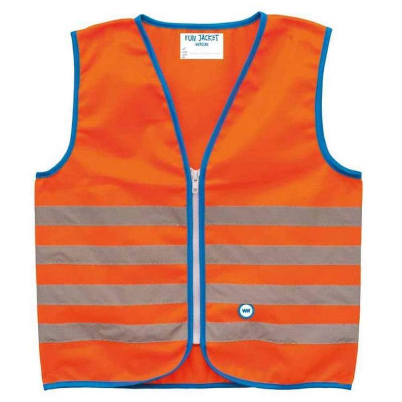 Wowow 011284 Kinder Fun Sicherheitsweste, orange, 4-6 J von WOWOW