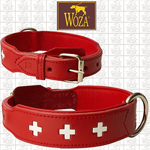 EXCLUSIVE HUNDEHALSBAND 3,8/70CM SWISS BERNER SENNNHUND WOZA VOLLLEDER RINDLEDER NAPPA HANDMADE COLLAR von Woza