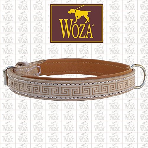 PREMIUM HUNDEHALSBAND 2,3/45CM CELTIC WOZA VOLLLEDER RINDLEDER NAPPA HANDMADE COLLAR von Woza