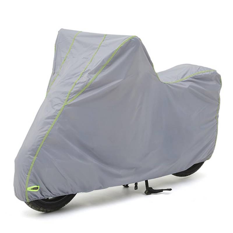 Motorradabdeckung Für Triumph Thunderbird LT 2014-2019,Outdoor Motorrad Abdeckplane Wasserdicht Wetterfest,Mit Langen Reflektionsstreifen Klickverschlüssen Gummizug,Grey-215 * 100 von WpTGEX