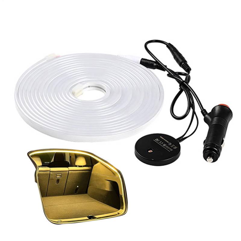 Dynamic Flowing Car Trunk Light Strip, Automatischer Sensor Tail Box Light Strip, Flexible Auto Kofferraum LED Lichtstreifen, Auto Innenbeleuchtung Dekoration von Wpsagek