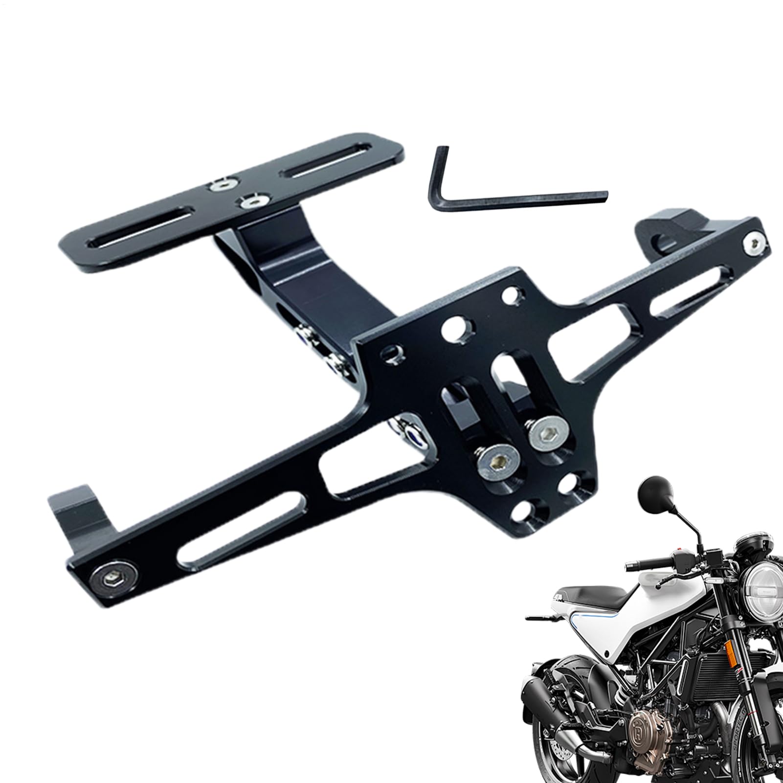 Motorrad -Nummernschildhalterung, Motorrad -Nummernschildhalter -Halterung - Kennzeichen Rack | Aluminiumlegierung Rücklichtregal, Mutguard Eliminator für schnell Motorrad -Nummernschildhalterung, Motorrad -Nummernschildhalter -Halterung - Kennzeichen Rack | Aluminiumlegierung Rücklichtregal, Mutguard Eliminator für schnell von Wpsagek