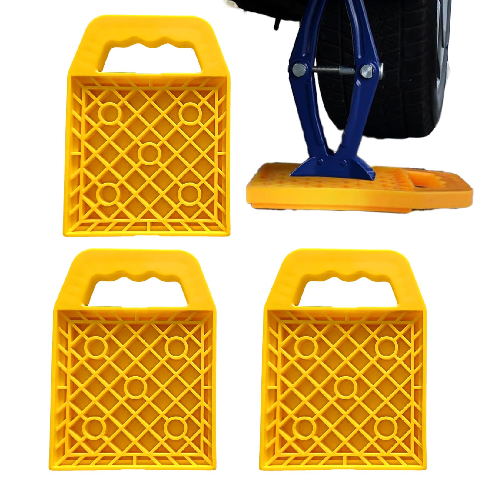 Rangierwagenheber-Pads, Wagenheber-Pad, 4er-Set, PVC, rutschfest, Multi-Winkel-Unterstützung, Nivellierausrüstung, tragbar, ideal für Parken, Autoreisen, , , Wohnwagen, Reisen, Picknick Rangierwagenheber-Pads, Wagenheber-Pad, 4er-Set, PVC, rutschfest, Multi-Winkel-Unterstützung, Nivellierausrüstung, tragbar, ideal für Parken, Autoreisen, , , Wohnwagen, Reisen, Picknick von Wrohto