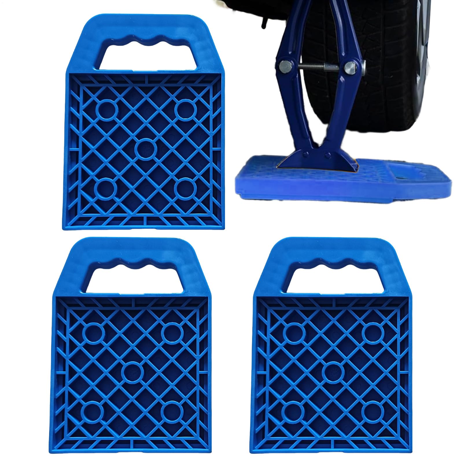 Rangierwagenheber-Pads, Wagenheber-Pad, 4er-Set, PVC, rutschfest, Multi-Winkel-Unterstützung, Nivellierausrüstung, tragbar, ideal für Parken, Autoreisen, , , Wohnwagen, Reisen, Picknick Rangierwagenheber-Pads, Wagenheber-Pad, 4er-Set, PVC, rutschfest, Multi-Winkel-Unterstützung, Nivellierausrüstung, tragbar, ideal für Parken, Autoreisen, , , Wohnwagen, Reisen, Picknick von Wrohto