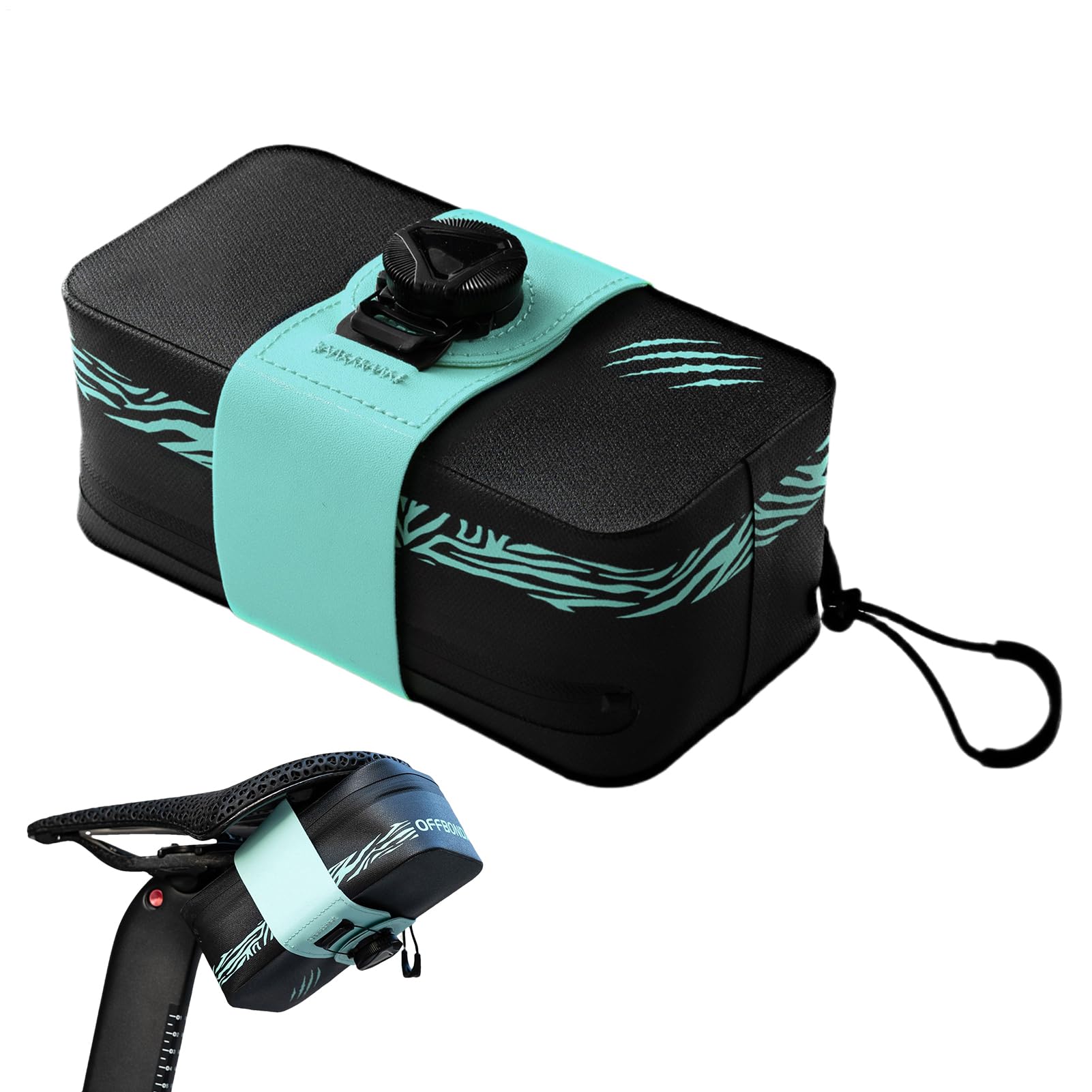 Wrohto Bike Saddle Bag, Road Pouch Organizer, Waterproof Compact Storage, Quick Attach System, Sturdy Lightweight Design, for Mountain Cycling, Commuting, Outdoor Adventures Use, 6.1x2.56x2.17 inches Wrohto Bike Saddle Bag, Road Pouch Organizer, Waterproof Compact Storage, Quick Attach System, Sturdy Lightweight Design, for Mountain Cycling, Commuting, Outdoor Adventures Use, 6.1x2.56x2.17 inches von Wrohto