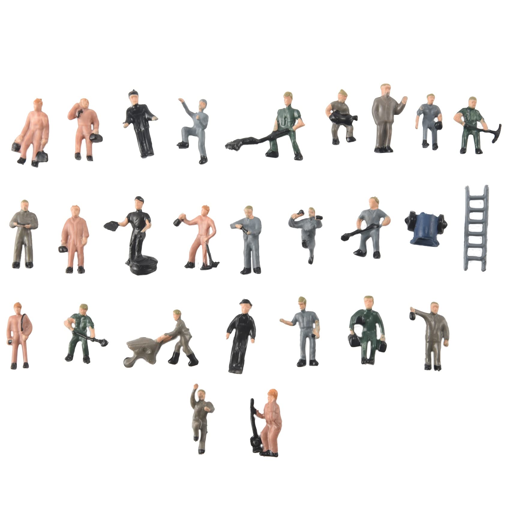 Wrtysully 25 Stueck Bemalte Figuren 1:87 Figuren Eisenbahner Miniaturen mit Eimer und Leiter Wrtysully 25 Stueck Bemalte Figuren 1:87 Figuren Eisenbahner Miniaturen mit Eimer und Leiter von Wrtysully