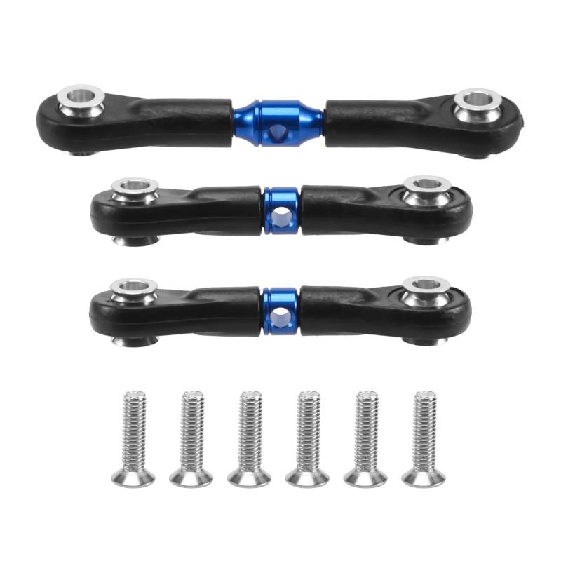Wrtysully 3 Lenkstange Servostange für TT-02 TT-02T TT02 TT02T 1/10 RC Auto Upgrade Teile ZubehöR,Blau von Wrtysully
