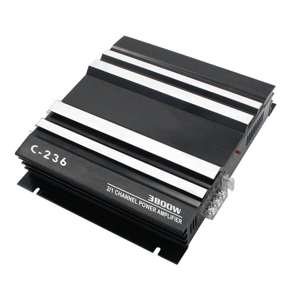 Wrtysully 3800 W Hochleistungs-Auto-Sound-Verstärker, 2-Kanal-Auto-12-V-Verstärker, Stereo-Auto-Audio-Receiver, Ersatzzubehör für Auto-Audio-Modifikation Wrtysully 3800 W Hochleistungs-Auto-Sound-Verstärker, 2-Kanal-Auto-12-V-Verstärker, Stereo-Auto-Audio-Receiver, Ersatzzubehör für Auto-Audio-Modifikation von Wrtysully