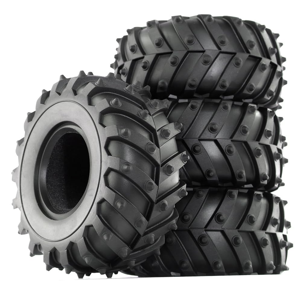 Wrtysully 4 Stück 1/10 Felgen 128 mm -Truck-Reifen für SCX10 //für/Upgrade-Teile Wrtysully 4 Stück 1/10 Felgen 128 mm -Truck-Reifen für SCX10 //für/Upgrade-Teile von Wrtysully