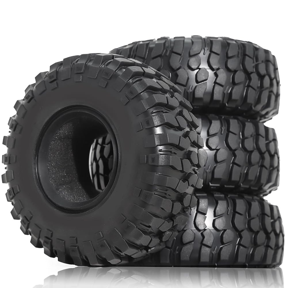 Wrtysully 4 Stück 1.9 "Universal-Klettern Reifen 106mm Fels Gelände Reifen mit Innenfutter für 1/10 Rc Crawler Wrtysully 4 Stück 1.9 "Universal-Klettern Reifen 106mm Fels Gelände Reifen mit Innenfutter für 1/10 Rc Crawler von Wrtysully