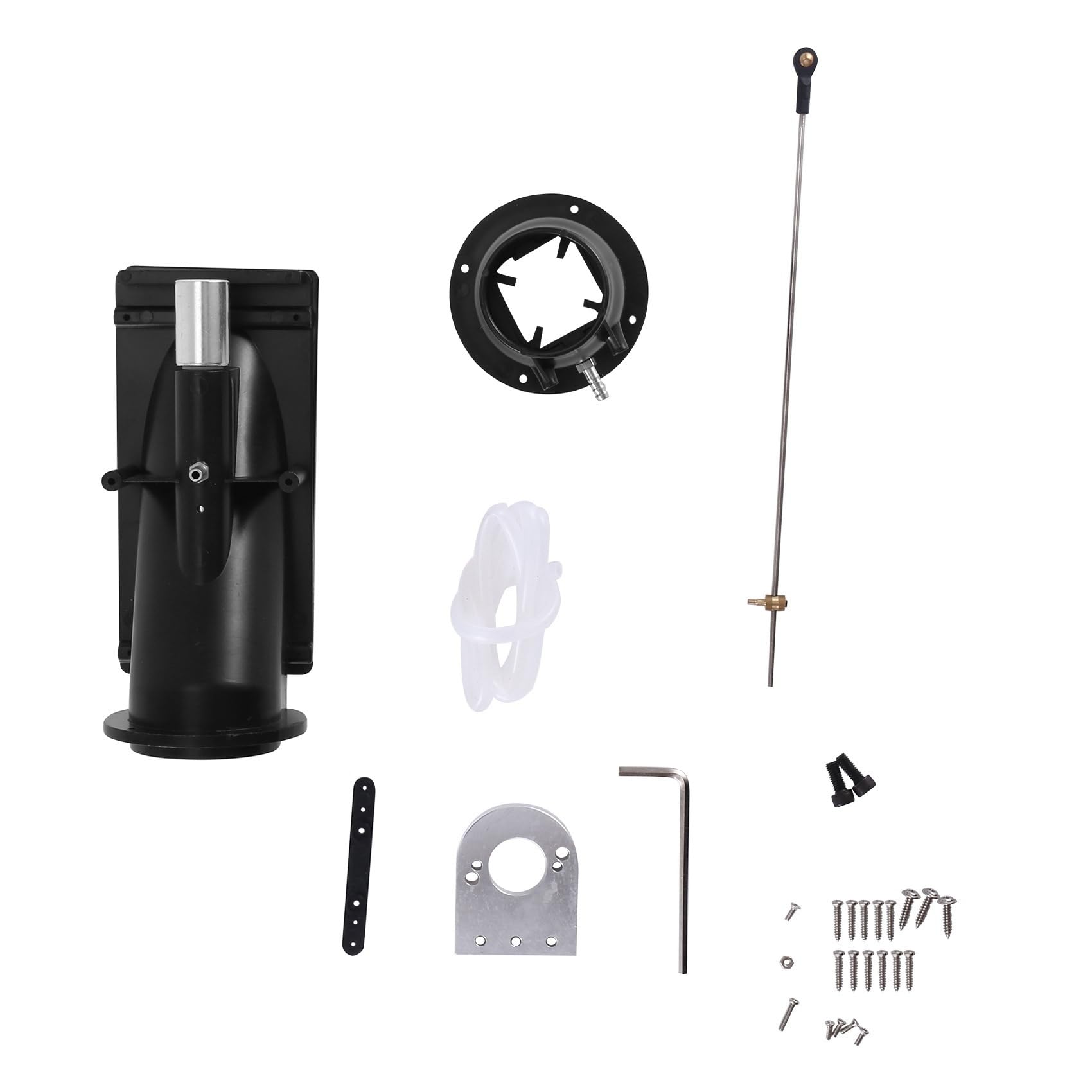 Wrtysully 40Mm Water Jet Thruster Power Sprayer Pump Wasserstrahlpumpe mit 3-Blatt-Propeller Fit 775 Motor für RC Jet Boat,Schwarz Wrtysully 40Mm Water Jet Thruster Power Sprayer Pump Wasserstrahlpumpe mit 3-Blatt-Propeller Fit 775 Motor für RC Jet Boat,Schwarz von Wrtysully
