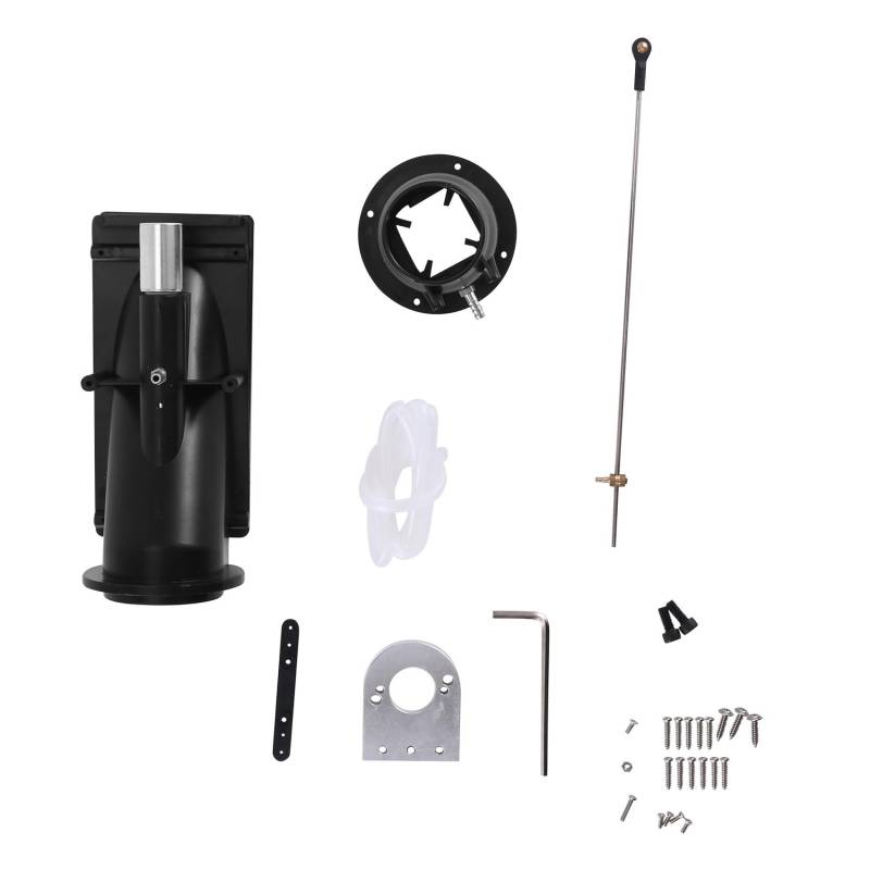 Wrtysully 40Mm Water Jet Thruster Power Sprayer Pump Wasserstrahlpumpe mit 3-Blatt-Propeller Fit 775 Motor für RC Jet Boat,Schwarz von Wrtysully
