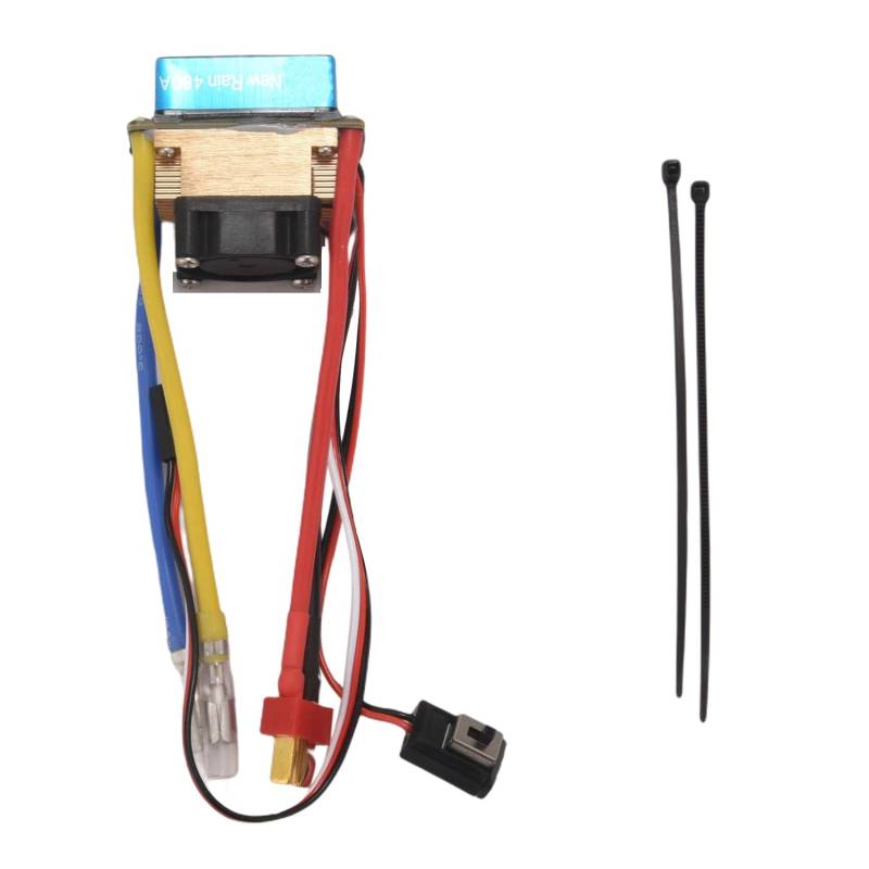 Wrtysully 480A GebüRsteter ESC-Einzelmotor mit LüFter Wasserdicht 2-4S 3 5V / 3A BEC für RC-Cars von Wrtysully