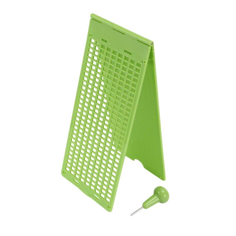 Wrtysully 9 Zeilen 30 Zellen Braille Schreib Schiefer und Stylus Kunststoff Braille Schiefer Kit für Blinde von Wrtysully