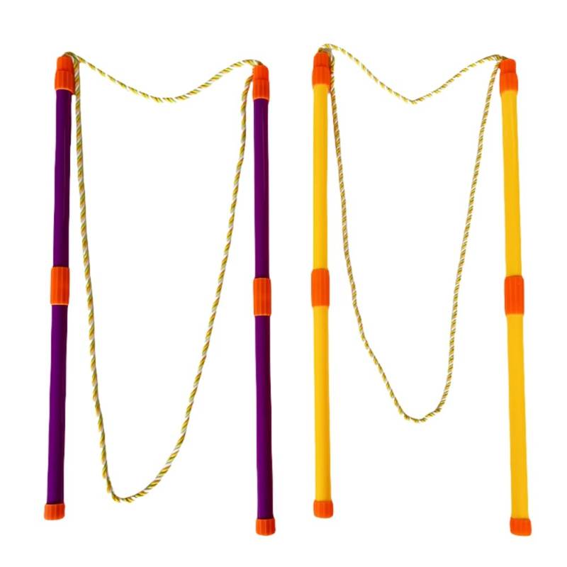 Wrtysully Abnehmbares Seifenblasenseil mit Stangen, Bunter Seifenblasenring, Seifenblasen, Großes Seifenblasen-Performance-Tool von Wrtysully