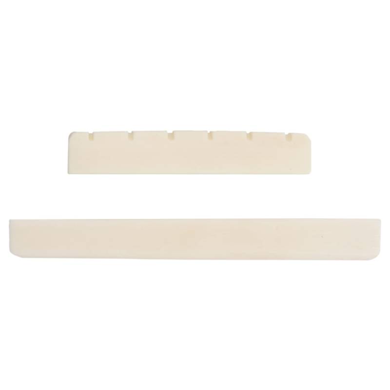 Wrtysully Classical Guitar Bone Slotted Saddle Nut Set von Wrtysully