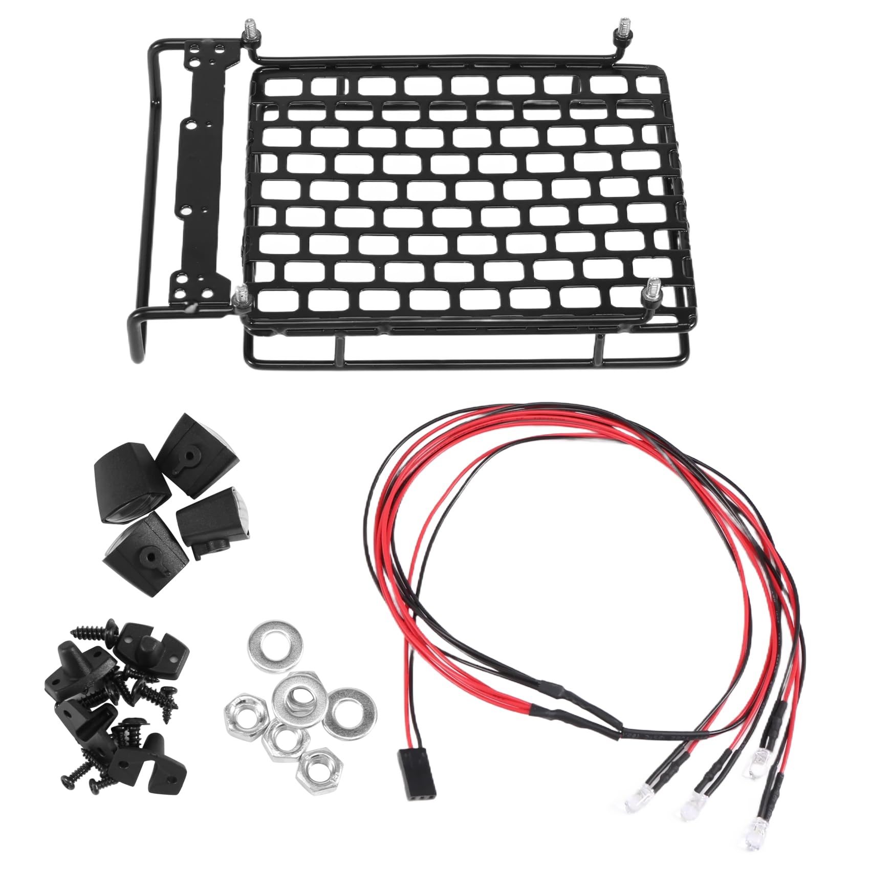Wrtysully Dach GepäCk TräGer LED Licht Leiste für CC01 Axial SCX10 GepäCk TräGer Aus Aluminium Legierung Auto Dach TräGer Wrtysully Dach GepäCk TräGer LED Licht Leiste für CC01 Axial SCX10 GepäCk TräGer Aus Aluminium Legierung Auto Dach TräGer von Wrtysully