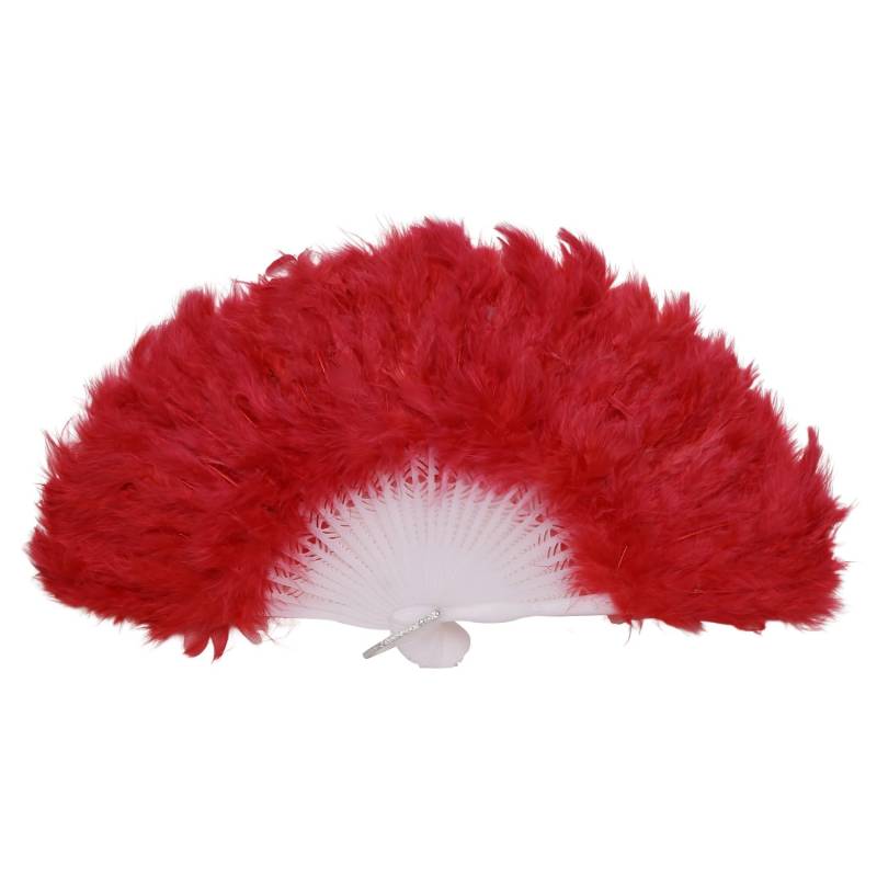 Wrtysully Damen Federfaecher 1922er Burlesque Kostuem Zubehoer - rot von Wrtysully