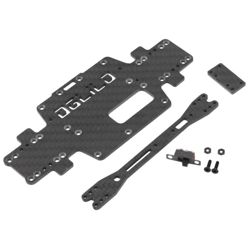 Wrtysully Für K969 K979 K989 K999 P929 P939 1:28 RC Auto Ersatzteile Verbesserte Kohlefaser Chassis Auto Boden Low Body Shell von Wrtysully