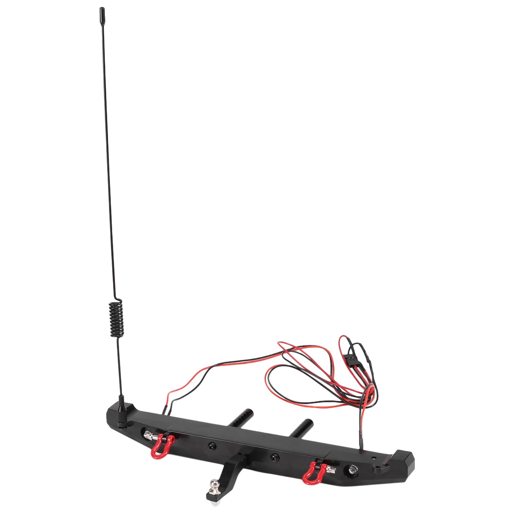Wrtysully Heck Stoß Stange Aus Metall mit LED Licht Antennen Heck Haken für 1:10 RC Crawler Auto TRX4 Axial SCX10 90046 Wrtysully Heck Stoß Stange Aus Metall mit LED Licht Antennen Heck Haken für 1:10 RC Crawler Auto TRX4 Axial SCX10 90046 von Wrtysully